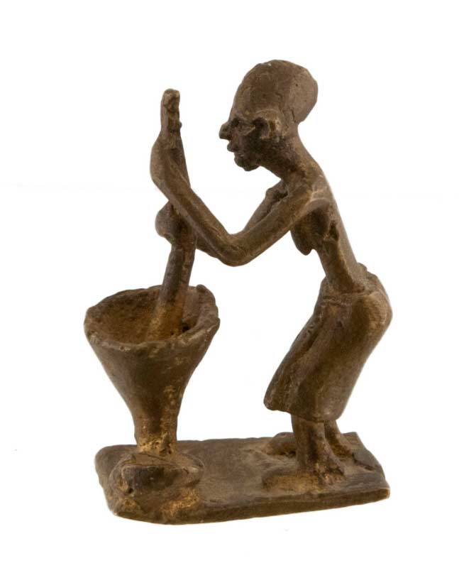 Statuette africaine ancienne en bronze – Ghana