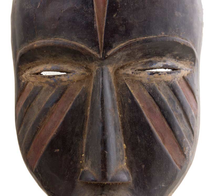 Masque africain Kuba Kabongo Inhuba de RDC – sculpture en bois