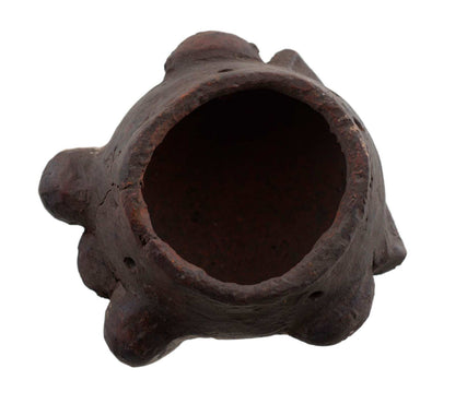 Masquette africaine votive Bamoun en terre cuite – masque passeport miniature