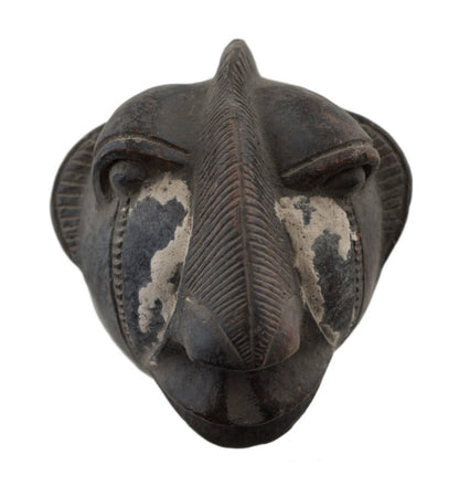 Masquette africaine votive Igbo en terre cuite – masque passeport miniature