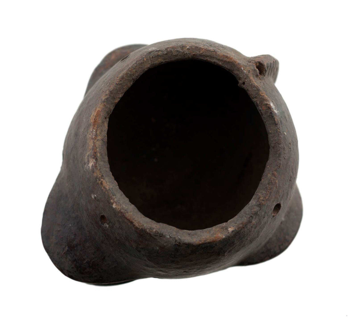 Masquette africaine votive Igbo en terre cuite – masque passeport miniature