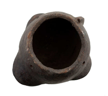Masquette africaine votive Igbo en terre cuite – masque passeport miniature