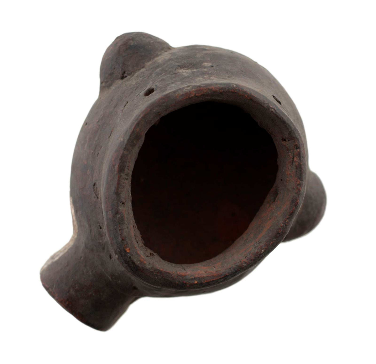 Masquette africaine votive Kran en terre cuite – masque passeport miniature