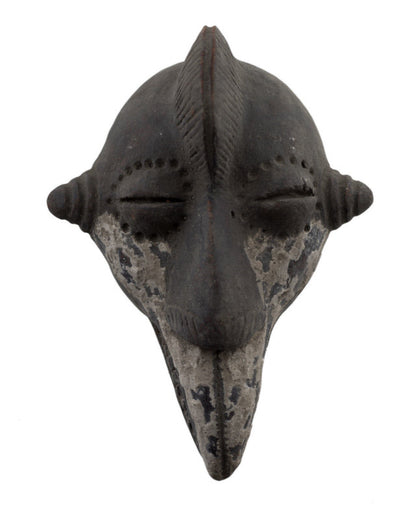 Masquette africaine votive Mahou Dan en terre cuite – masque passeport miniature