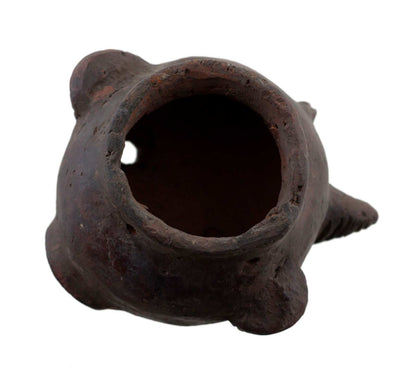 Masquette africaine votive Igbo en terre cuite – masque passeport miniature