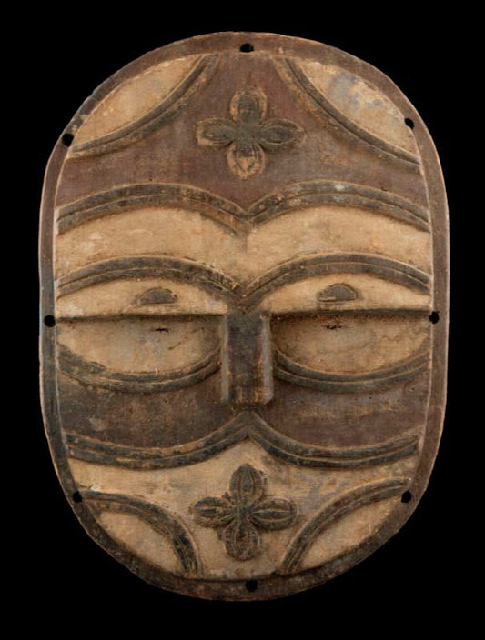 Masque africain Teke Tsayi – Art traditionnel du Congo