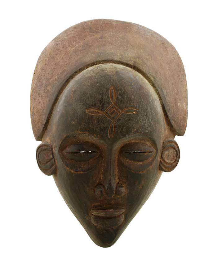 Masque africain Tchokwe – Bois à patine ancienne, Angola-RDC