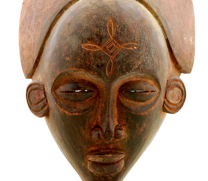 Masque africain Tchokwe – Bois à patine ancienne, Angola-RDC