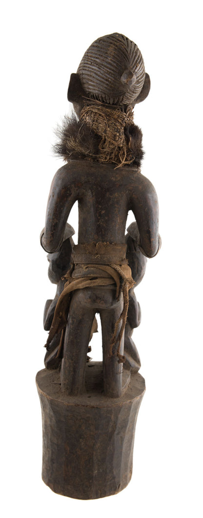 Ancienne statue Ibeji Yoruba – Statue africaine cultuelle 54 cm