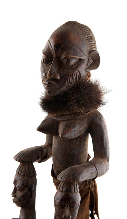 Ancienne statue Ibeji Yoruba – Statue africaine cultuelle 54 cm