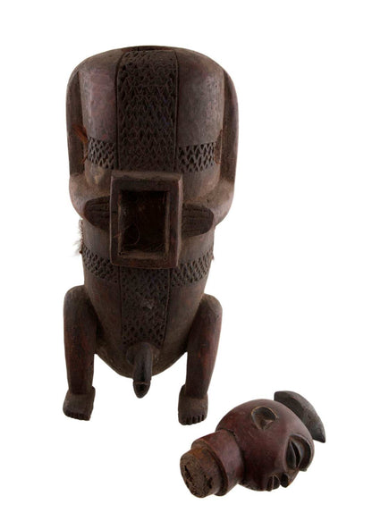 Statue Herero en bois – Rituel initiatique, Namibie