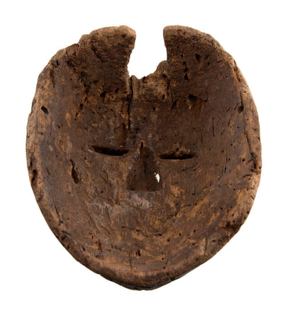 Masque africain Lega en bois et pigments – RDC