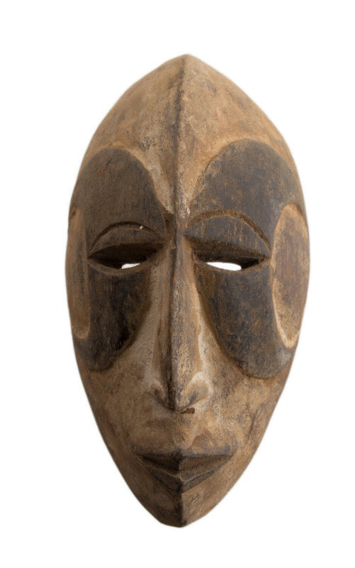 Masque passeport africain Igbo miniature en bois