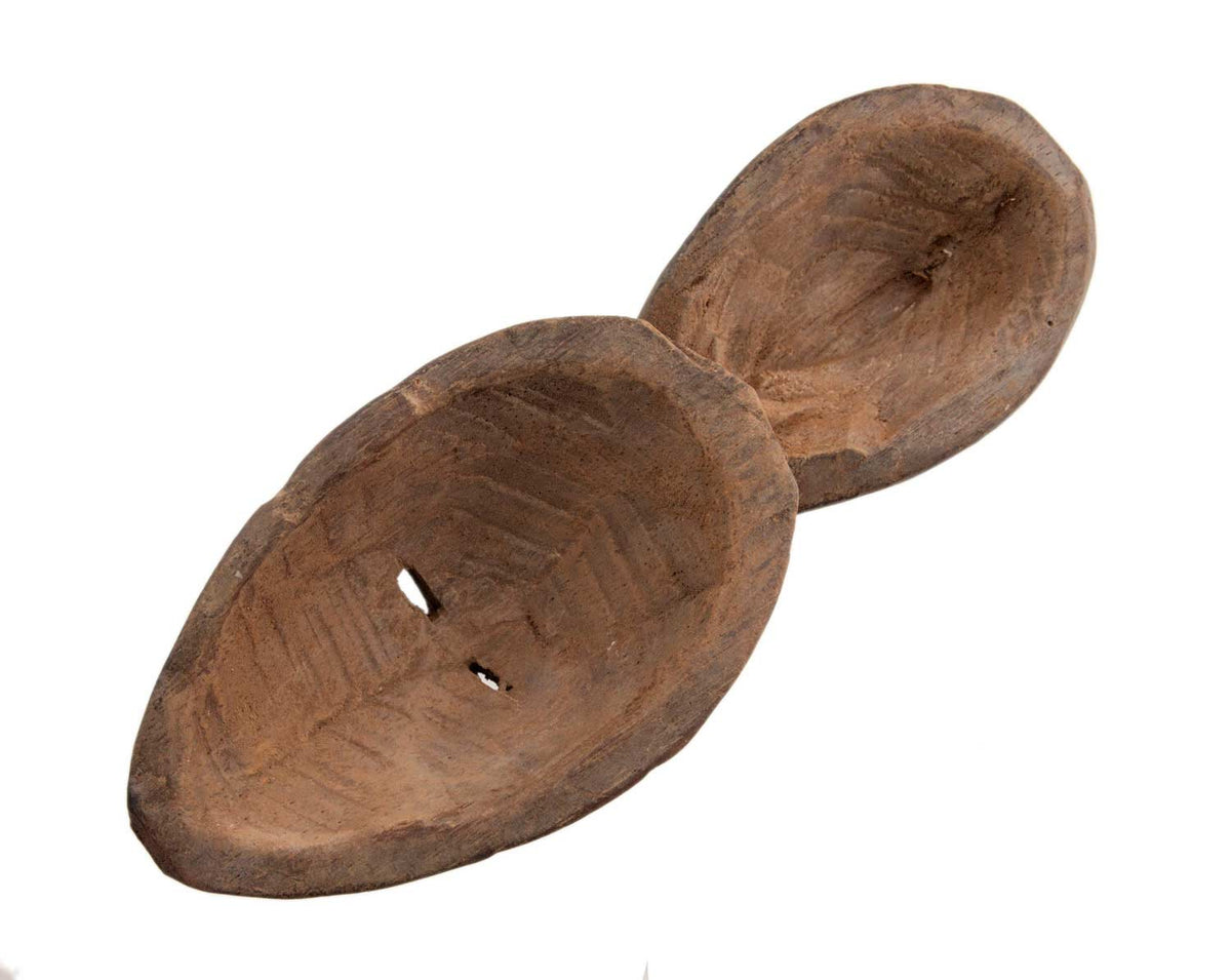 Masque miniature passeport africain Igbo Agbogho Mmwo Janus