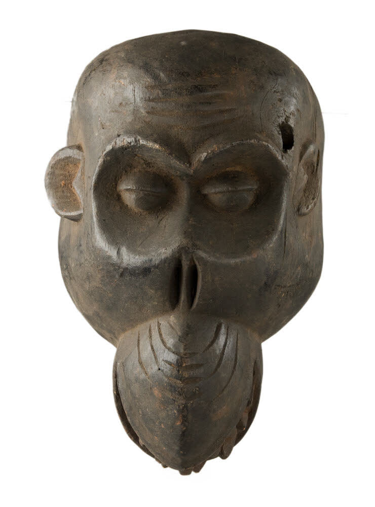 Masque africain Singe Bulu Boulou du Cameroun – bois et pigments
