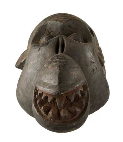 Masque africain Singe Bulu Boulou du Cameroun – bois et pigments