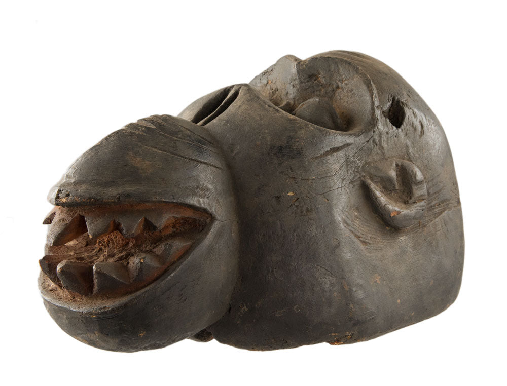 Masque africain Singe Bulu Boulou du Cameroun – bois et pigments
