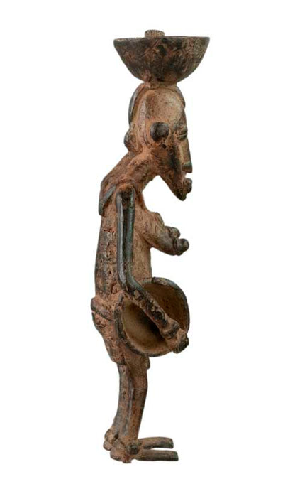 Statue Dogon en bronze – Figurine de maternité, Mali