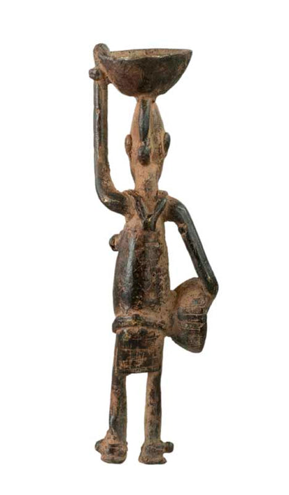 Statue Dogon en bronze – Figurine de maternité, Mali