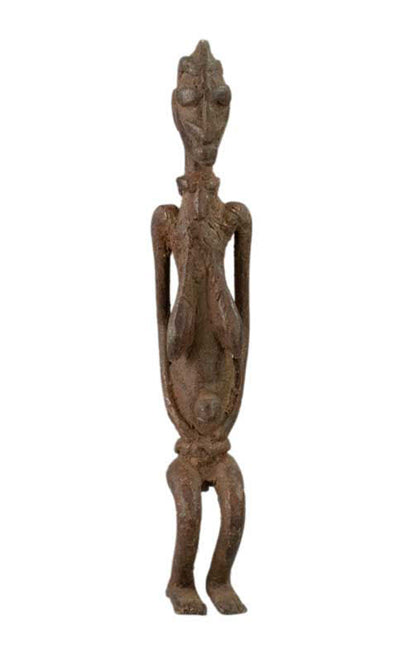 Statue Dogon en bronze – Figurine féminine ancêtre, Mali