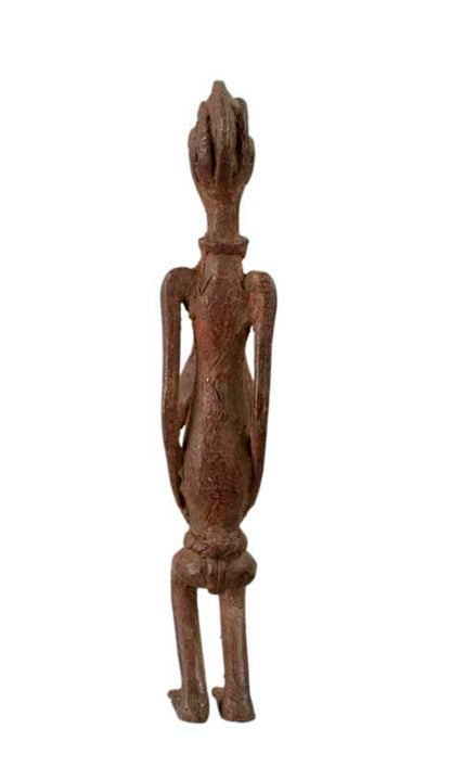 Statue Dogon en bronze – Figurine féminine ancêtre, Mali