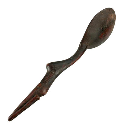 Cuillère Zoulou Izinkhezo Ukhezo en bois – Art africain traditionnel