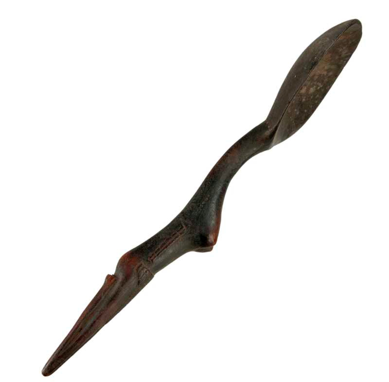 Cuillère Zoulou Izinkhezo Ukhezo en bois – Art africain traditionnel