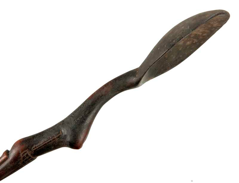 Cuillère Zoulou Izinkhezo Ukhezo en bois – Art africain traditionnel