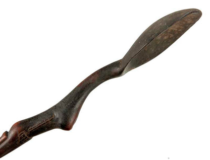 Cuillère Zoulou Izinkhezo Ukhezo en bois – Art africain traditionnel
