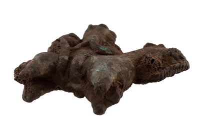 Ancienne figurine africaine cavalier Sao Bronze