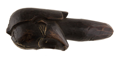 Tête de gardien reliquaire Fang Byeri – Statue africaine du Gabon 35 cm