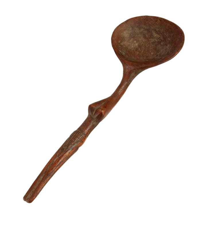 Cuillère Zoulou Izinkhezo Zulu en bois – Art africain traditionnel