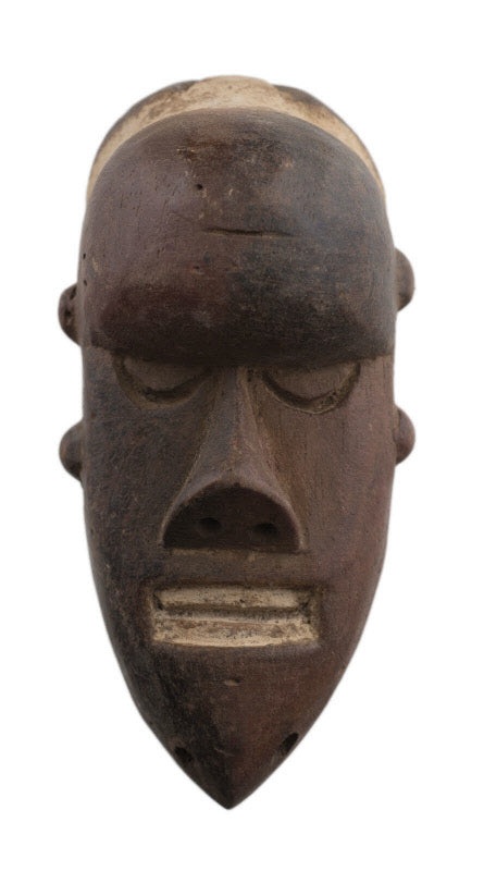 Masque passeport Salampasu – Masquette africaine en bois 14 cm