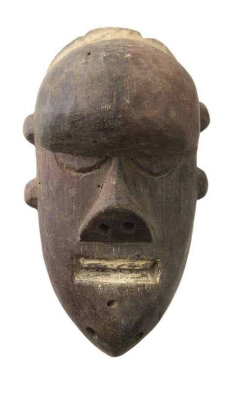 Masque passeport Salampasu Mukinka – Masquette africaine en bois 14,5 cm