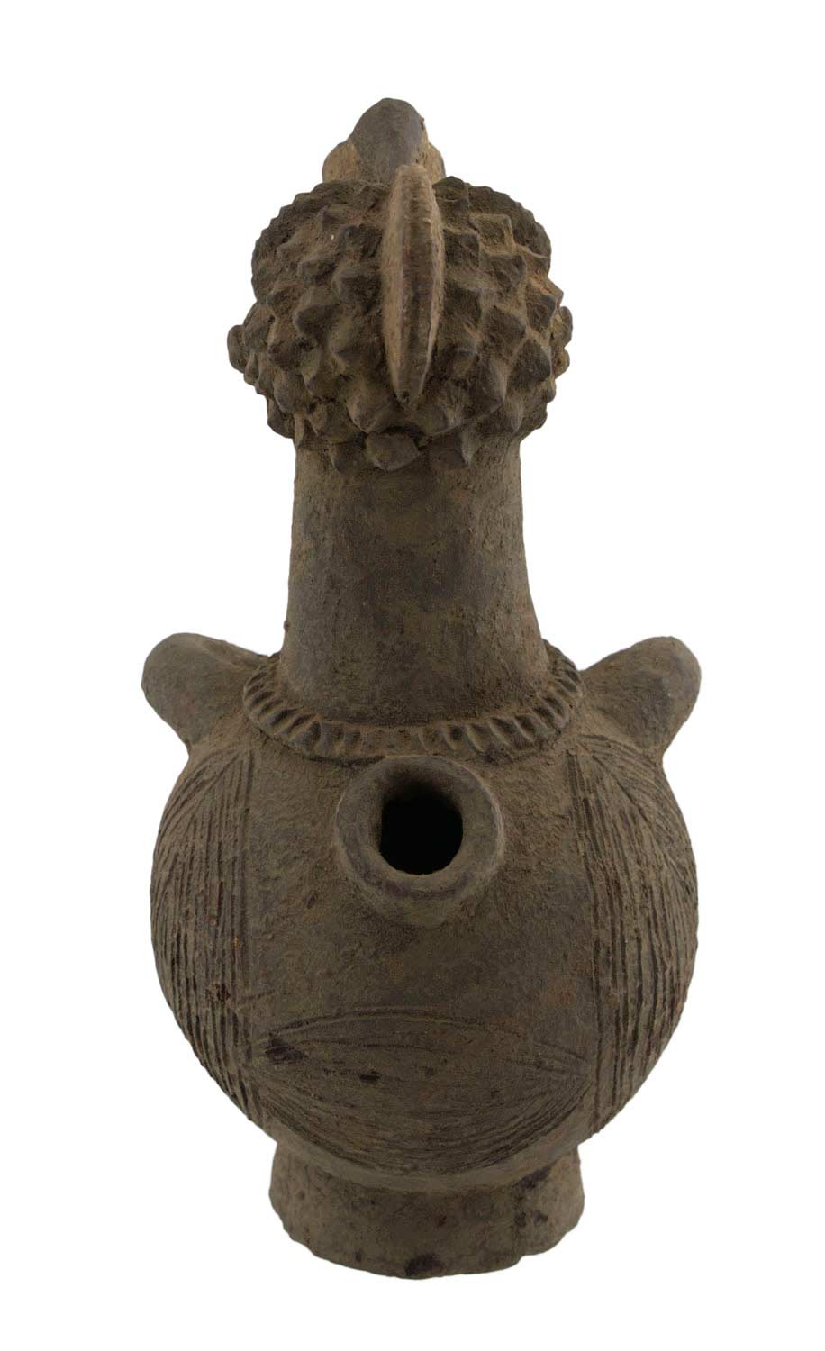 Jarre Mambila anthropozoomorphe en terre cuite – Cameroun