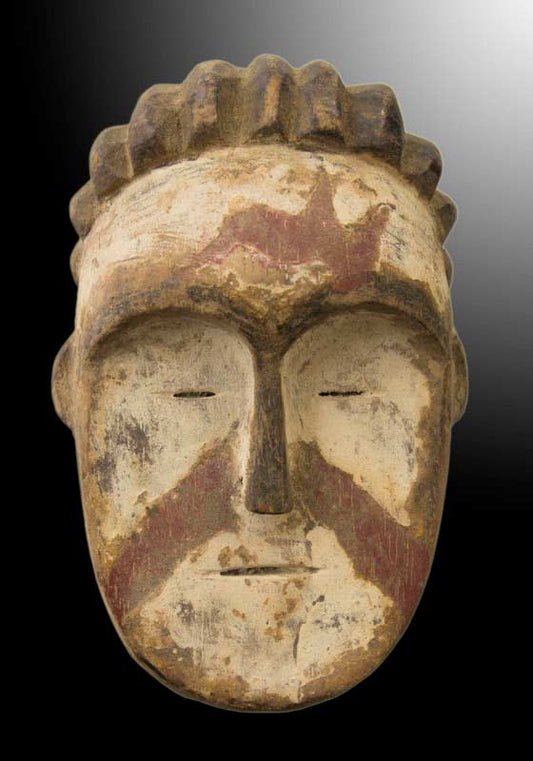 Masquette Mitsogho – Masque diminutif passeport africain en bois