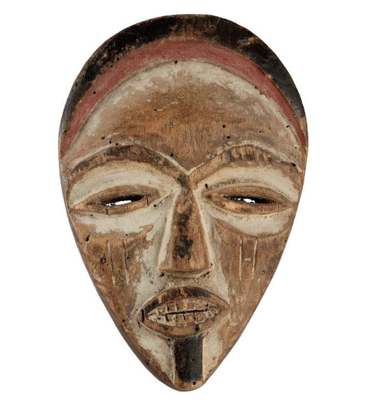 Masque passeport africain miniature en bois et pigments