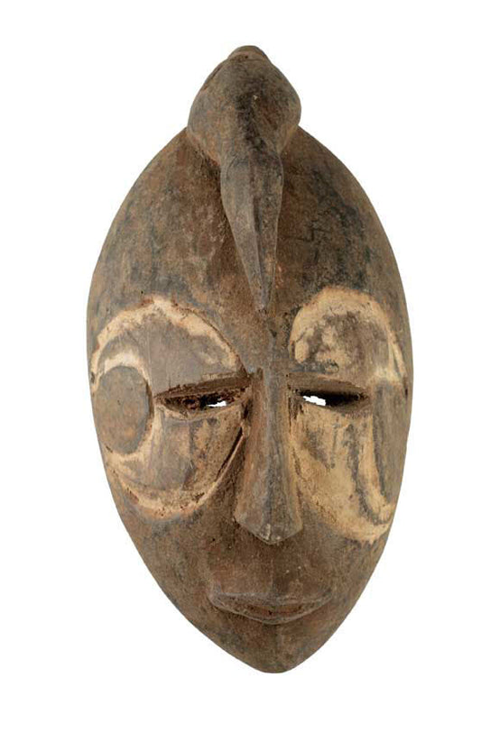 Masque passeport africain – Masquette en bois et pigments 15 cm