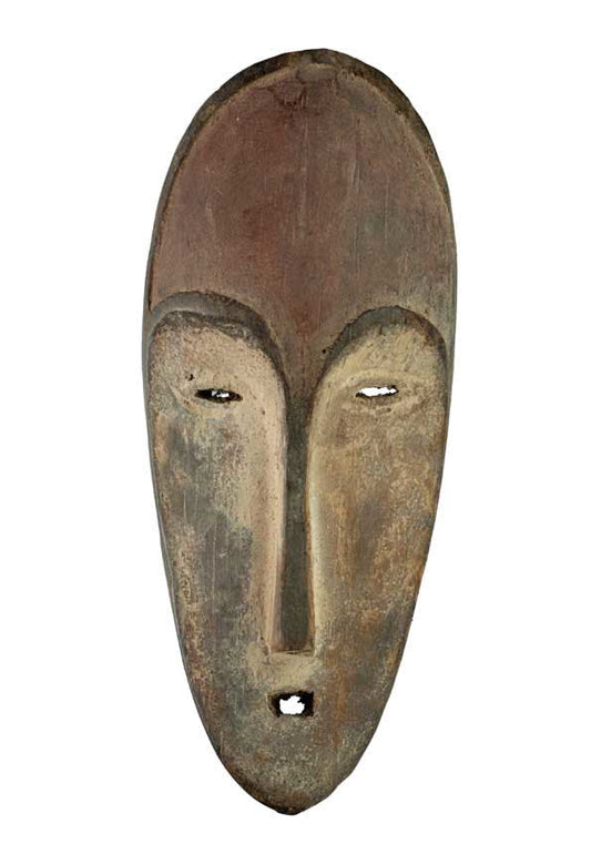 Masque passeport africain – Masquette en bois et pigments 17,5 cm