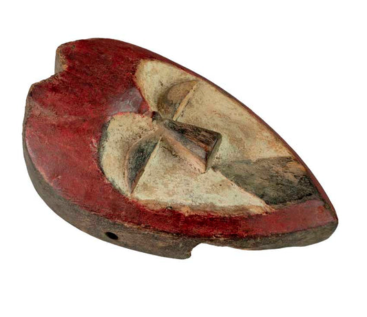Masque passeport africain – Masquette en bois et pigments 15 cm