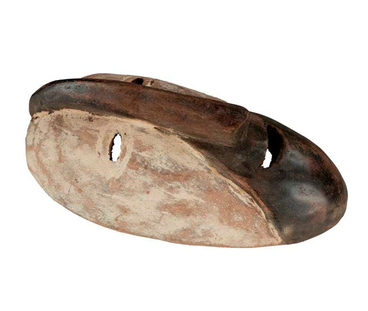 Masque passeport africain – Masquette en bois et pigments 14,5 cm