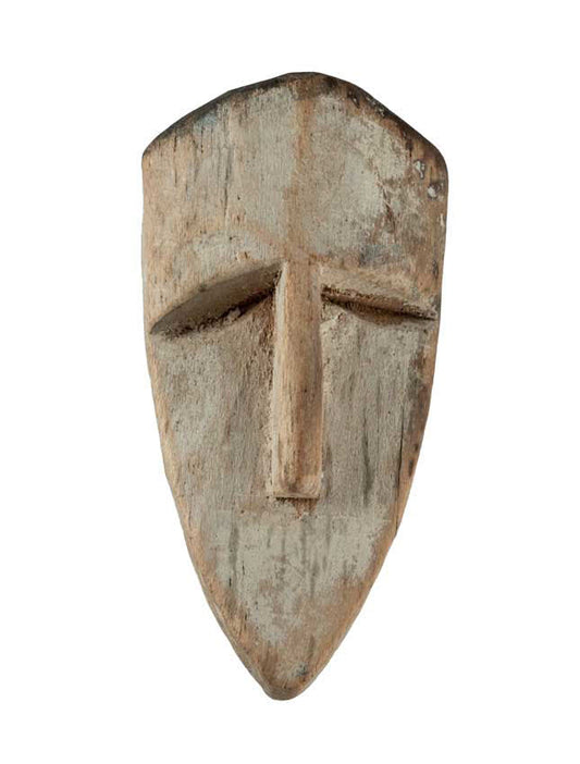 Masque passeport africain – Masquette en bois et pigments 12,5 cm