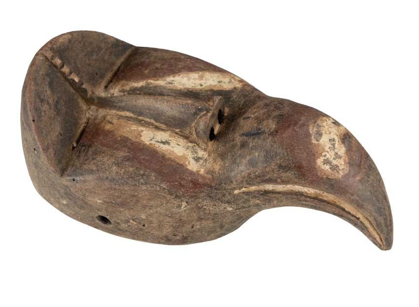 Masque passeport africain – Masquette miniature en bois 17 cm