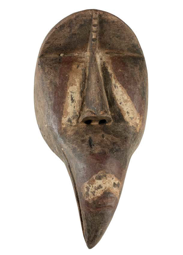 Masque passeport africain – Masquette miniature en bois 17 cm