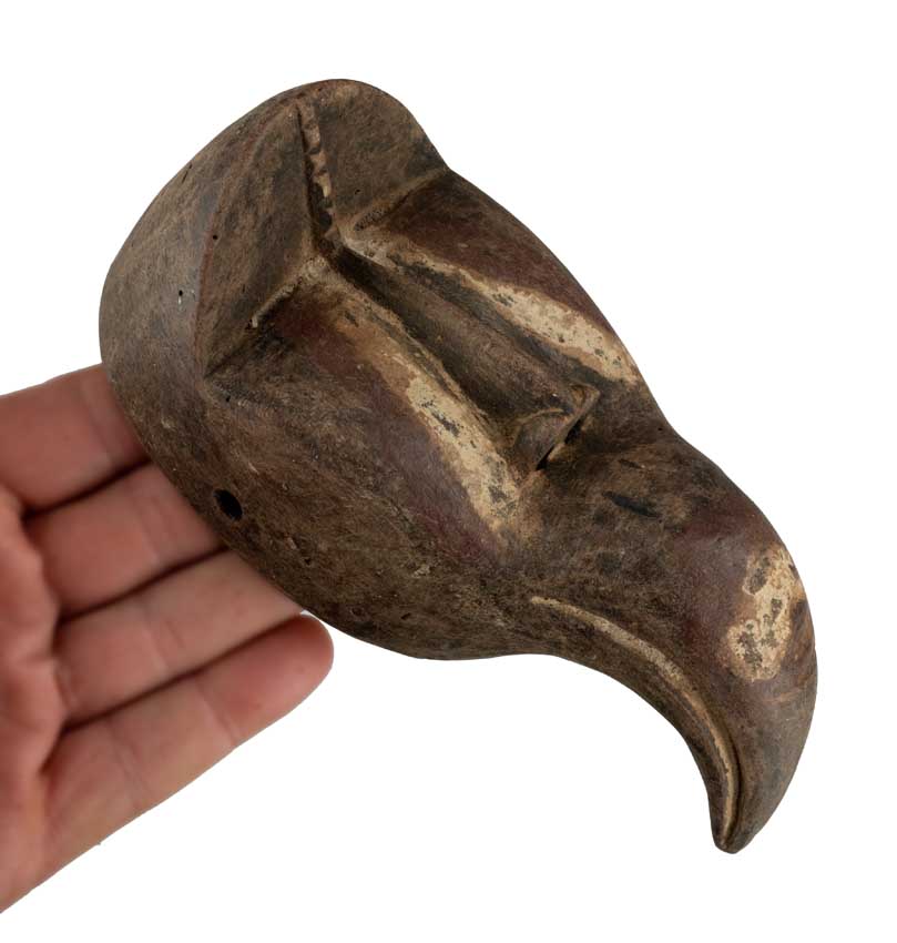 Masque passeport africain – Masquette miniature en bois 17 cm