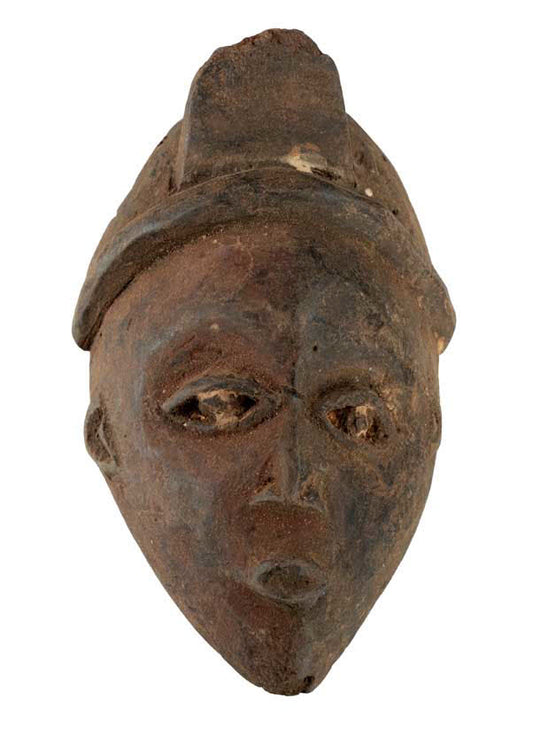 Masque passeport africain – Masquette diminutive en bois et pigments
