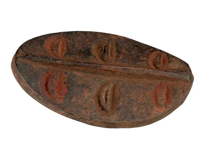 Masque passeport africain – Masquette en bois et pigments 14,5 cm