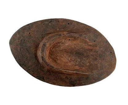 Masque passeport africain – Masquette en bois et pigments 14,5 cm
