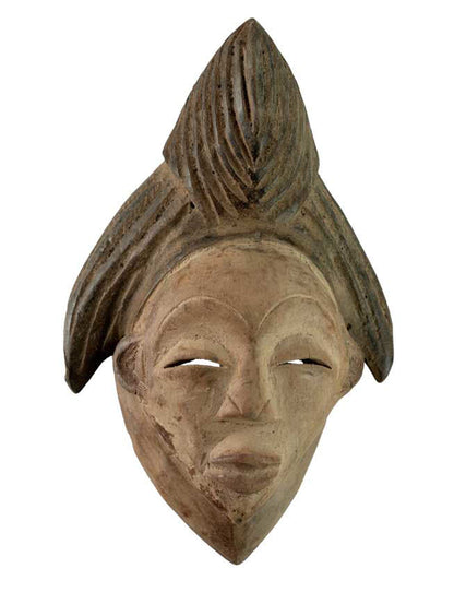 Masque passeport africain – Masquette en bois et pigments 15 cm
