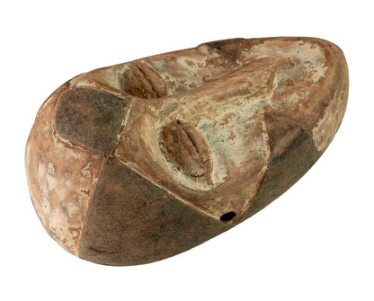 Masque passeport africain – Masquette en bois et pigments 15 cm